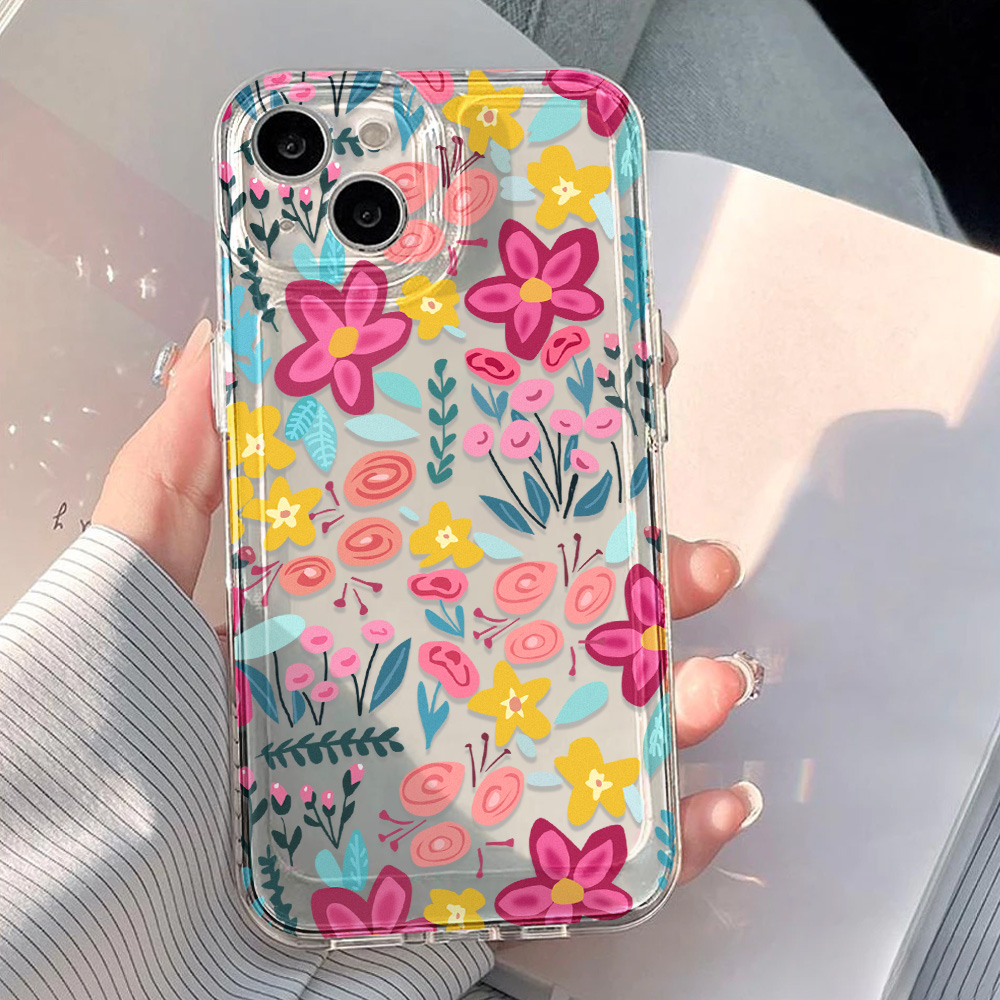 Phone Cases Transparent - Flower Clear Phone Case For iPhone