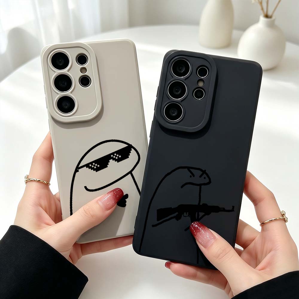 Phone Cases Men - Cartoon Line Man Silicone Case For