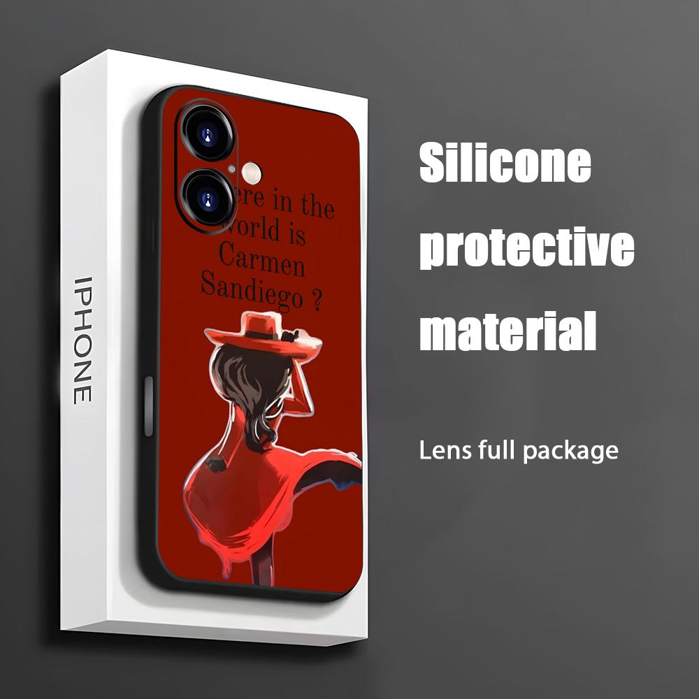 Phone Cases For Iphone 13 - Hot Carmen Sandiego Cartoon Phone Case