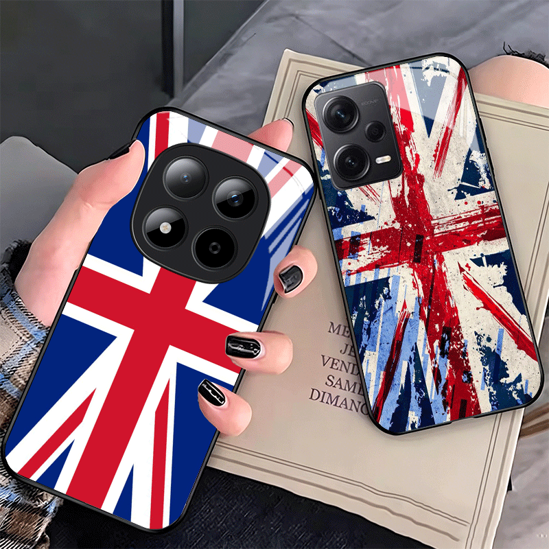 Phone Cases Shein - Union Jack England UK Flag Glass