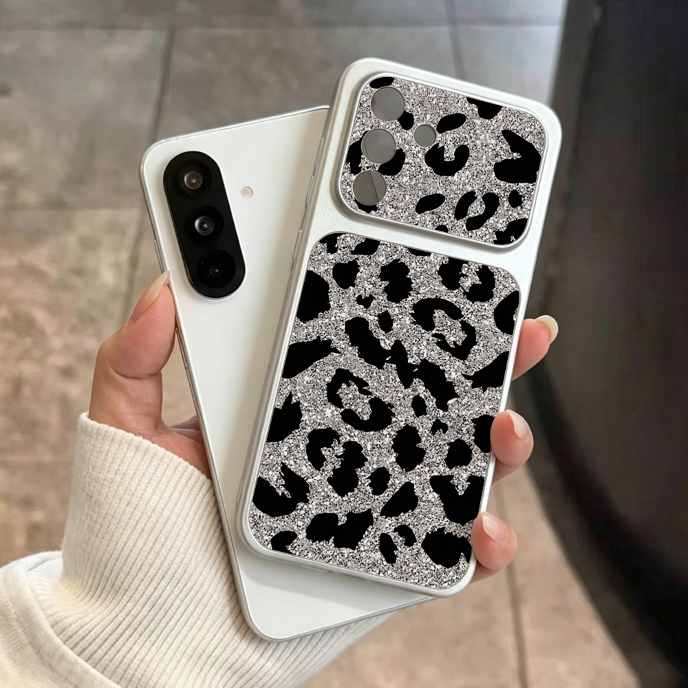 Phone Cases Leopard Print - Glitter Leopard Print Phone Case For