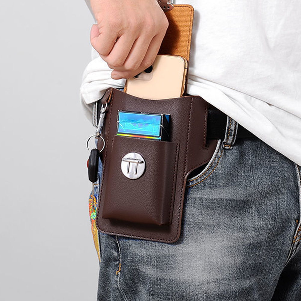 New Men Waist Bag Mobile Phone - Phone Cases Men recension och pris