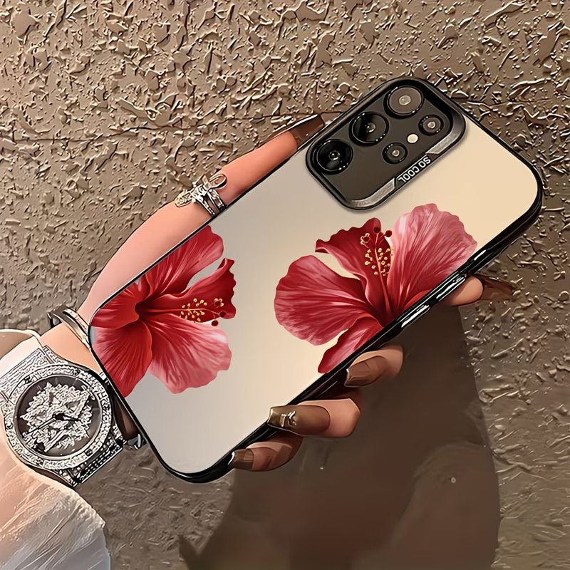 Red Hibiscus Floral Pattern Ph - Gradient Color Case recension och pris
