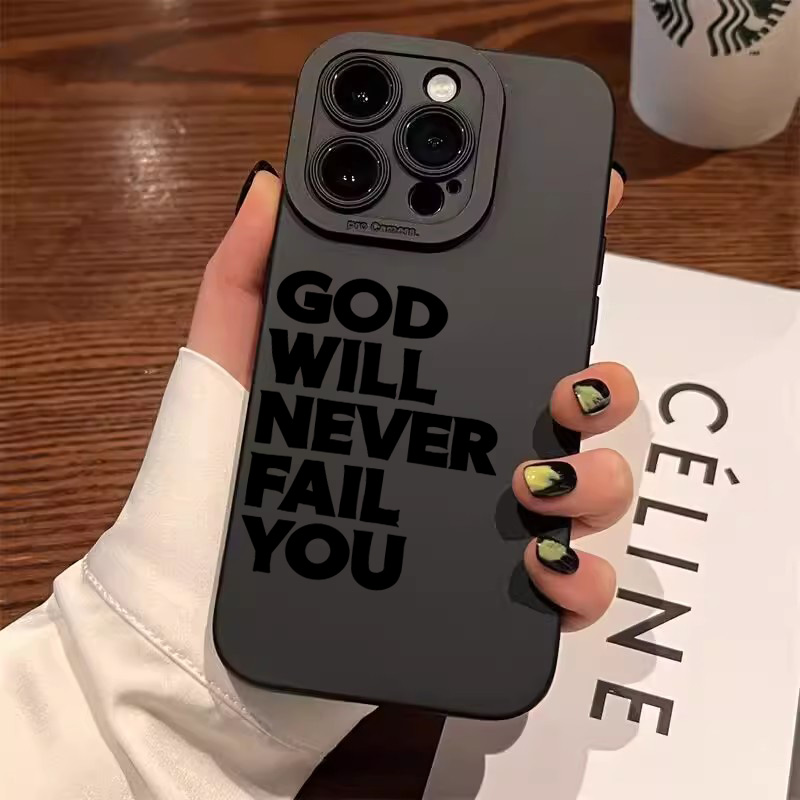 Slogan Pattern Liquid Silicone - Silicone Liquid Case recension och pris