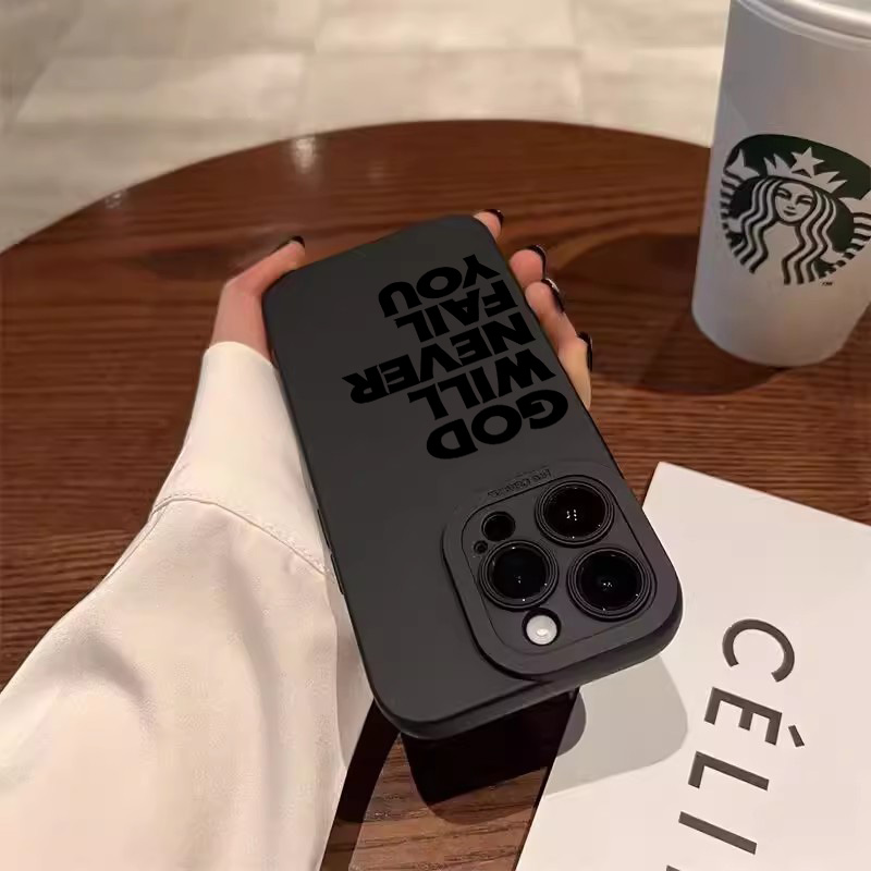 Slogan Pattern Liquid Silicone - Silicone Liquid Case recension och pris