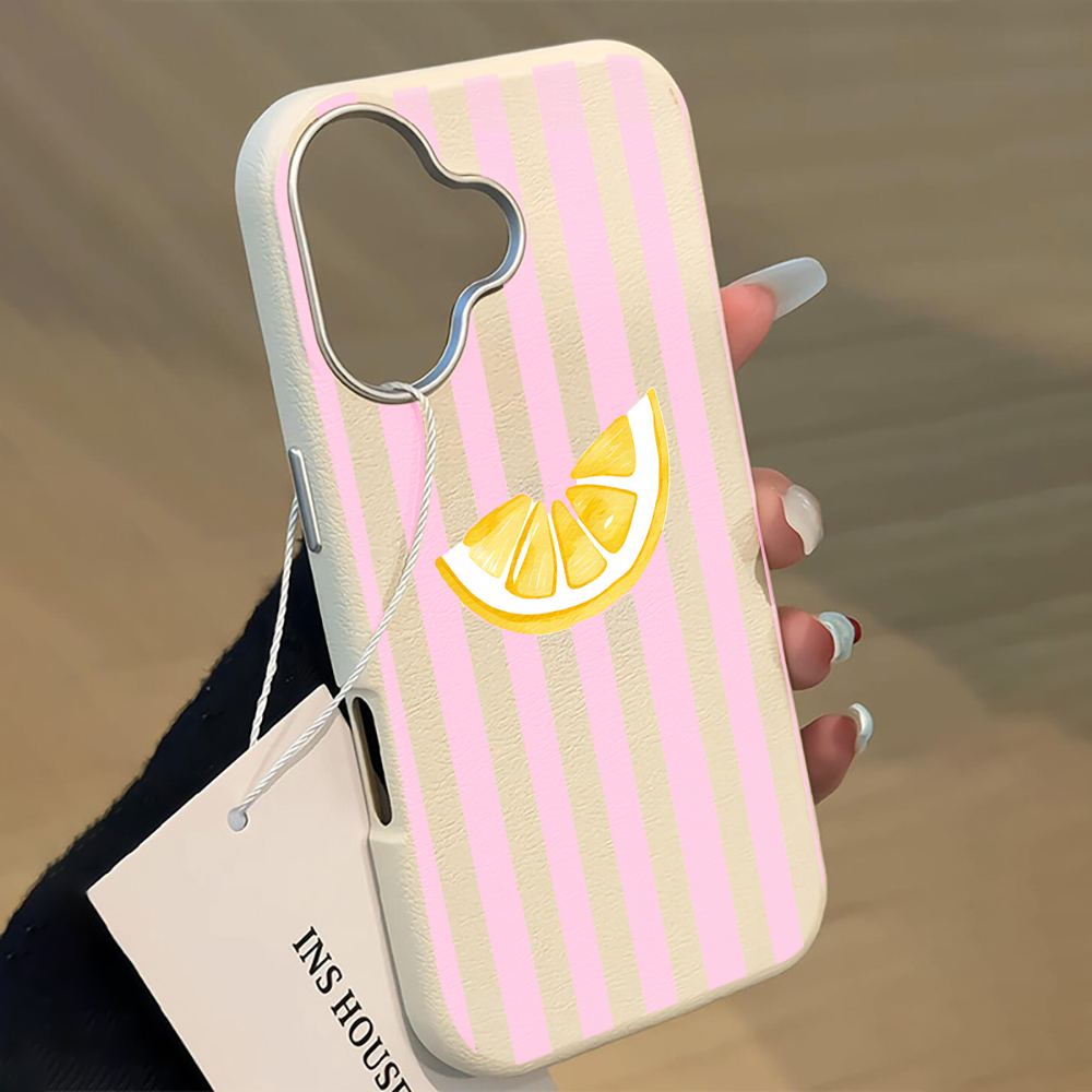 Lemon Pink Stripes Phone Case  - Phone Cases Xiaomi 15 recension och pris