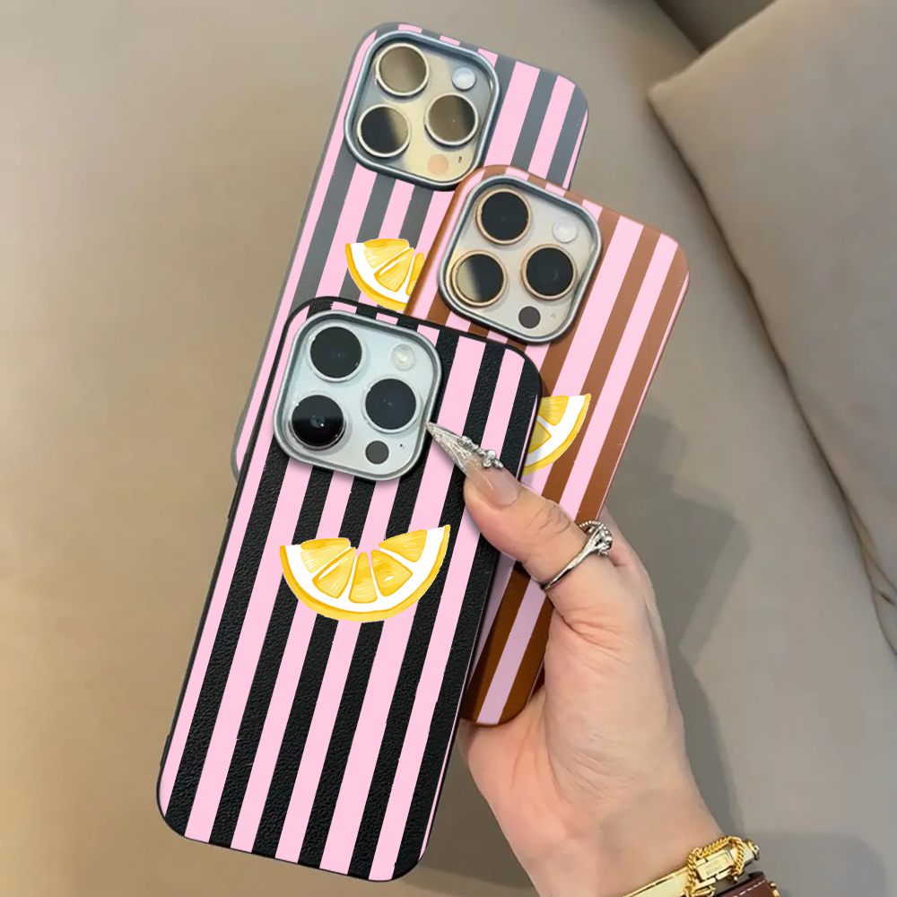 Lemon Pink Stripes Phone Case  - Phone Cases Xiaomi 15 recension och pris