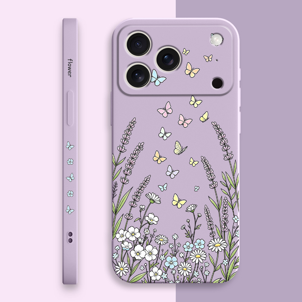 Grass Butterfly Phone Case For - Silicone Liquid Case recension och pris