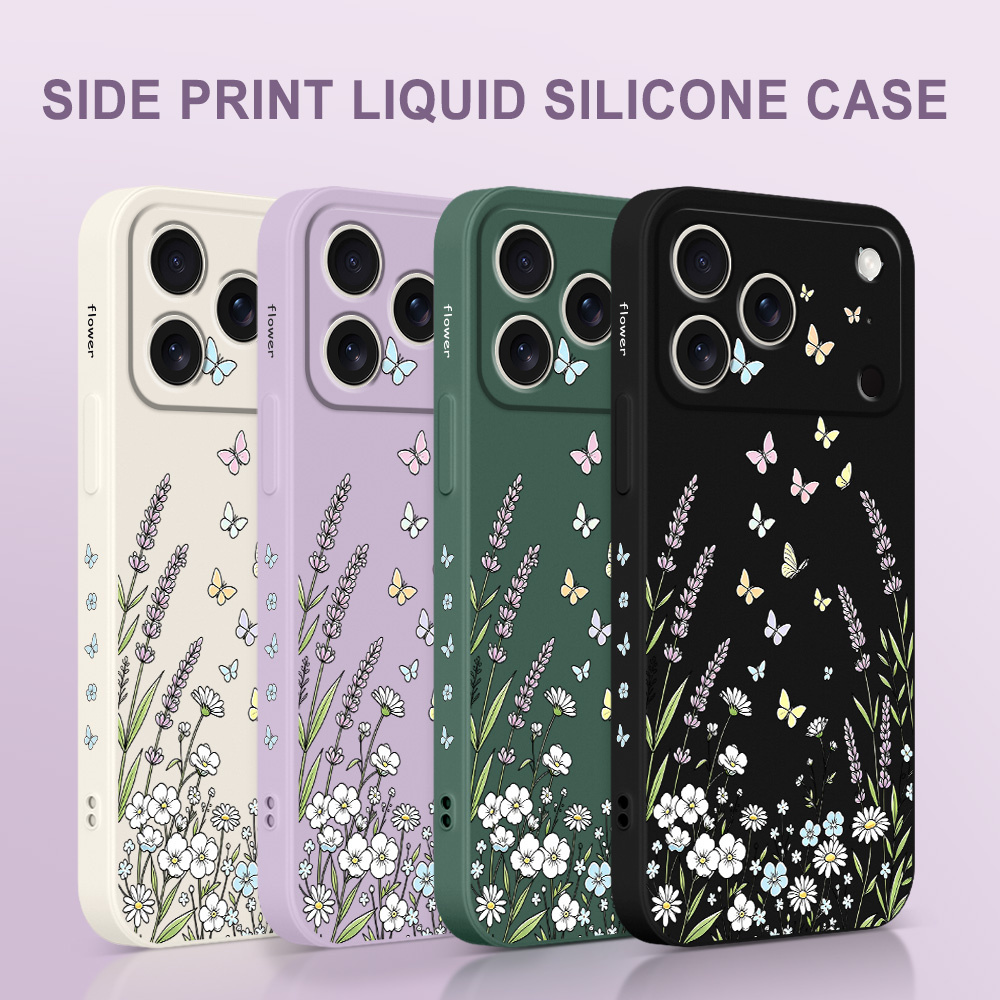 Grass Butterfly Phone Case For - Silicone Liquid Case recension och pris