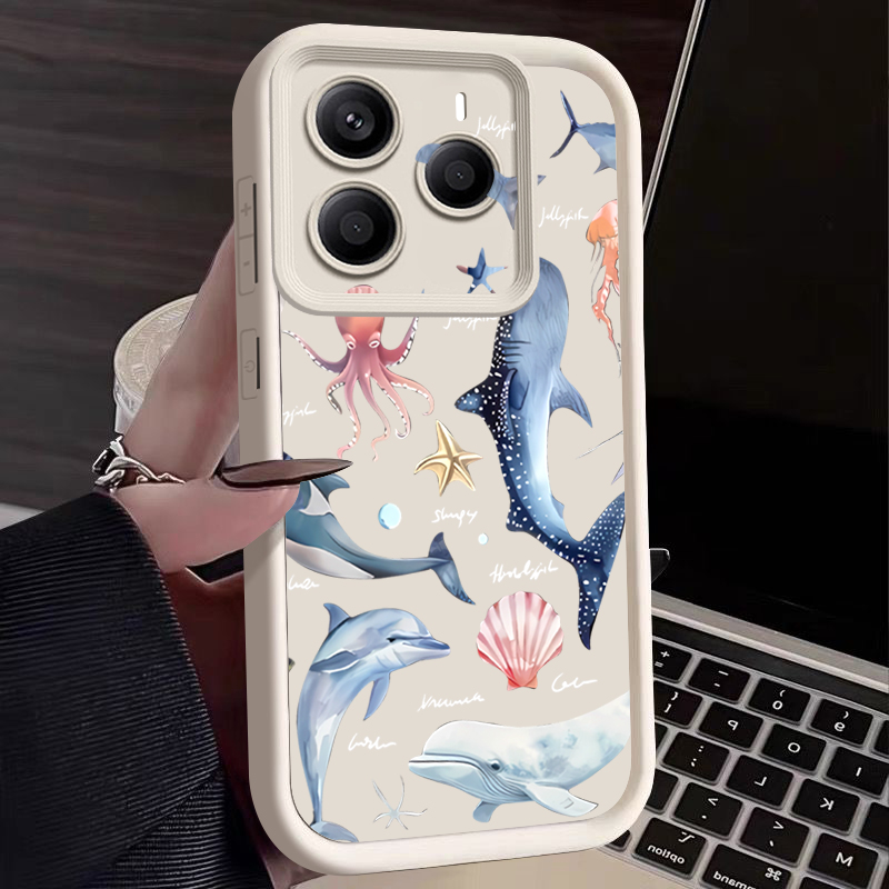 Cute Dolphin Patterned Soft Ca - Phone Cases Xiaomi 15 recension och pris