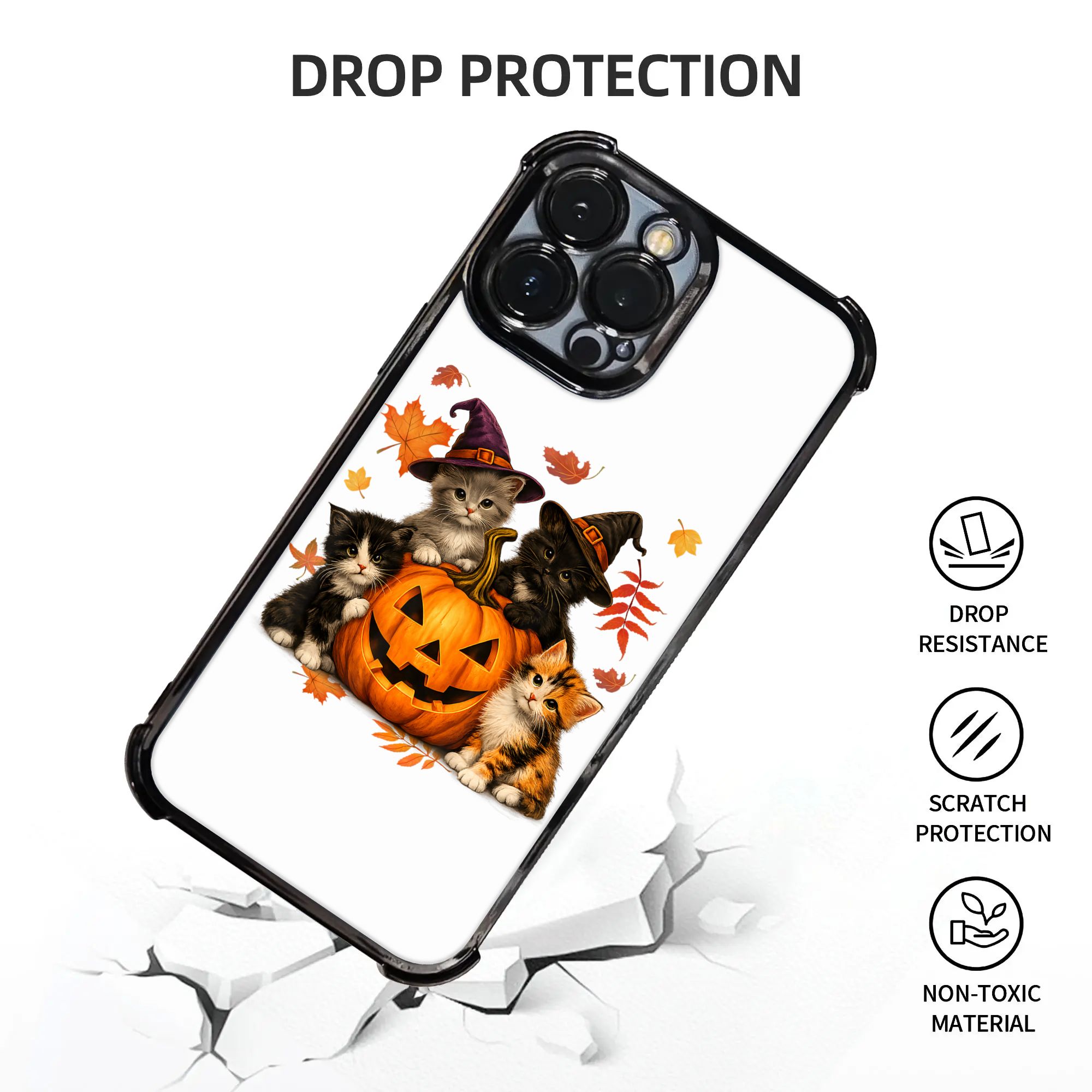 Halloween Cute Cats Pumpkin Sp - Phone Cases Men recension och pris