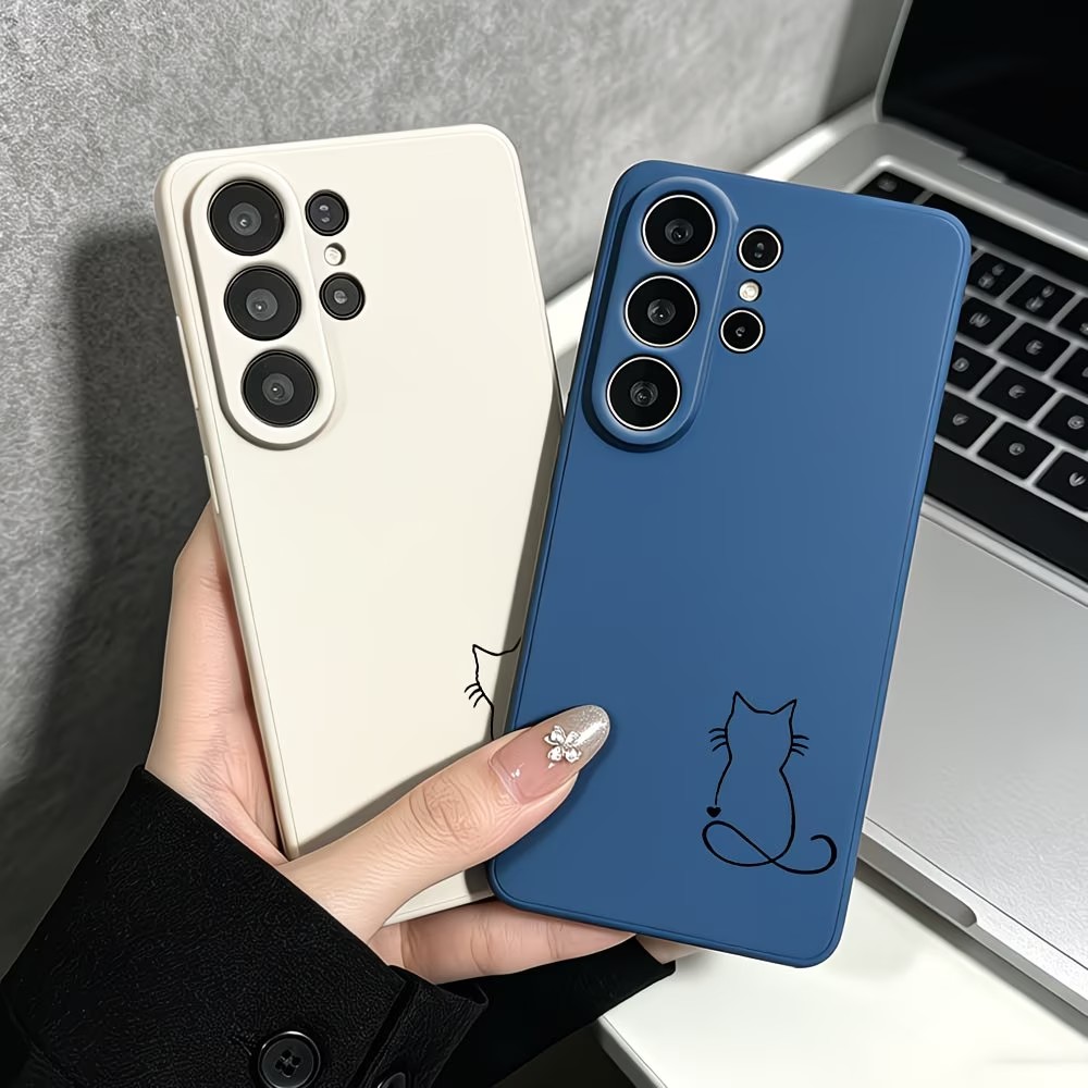 Minimalis Line Art Cat Sketch  - Phone Cases Art recension och pris