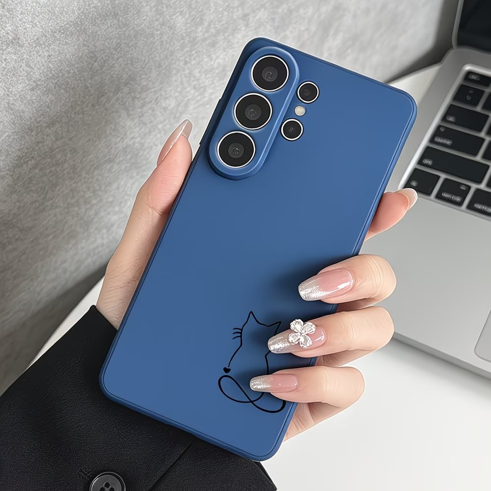 Minimalis Line Art Cat Sketch  - Phone Cases Art recension och pris
