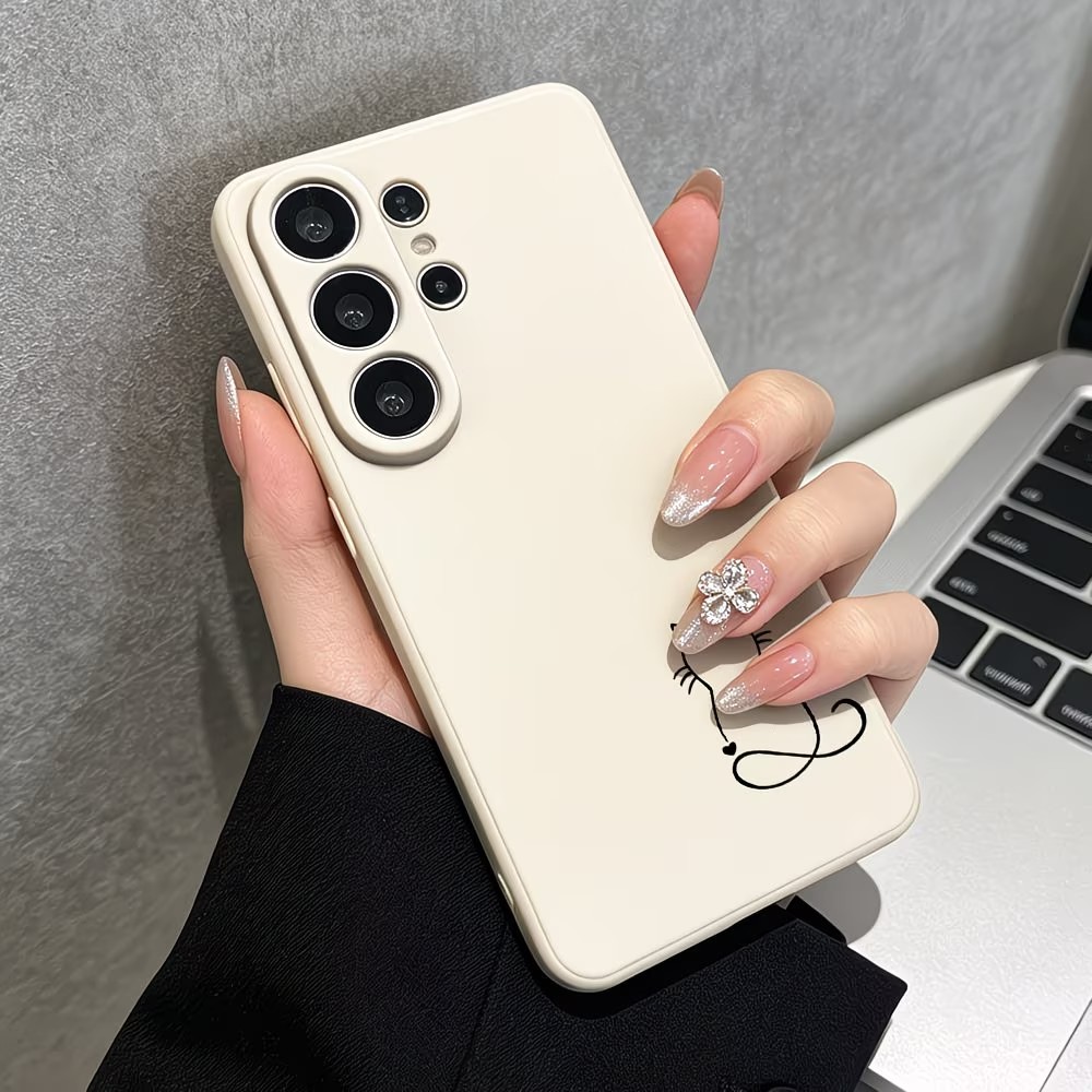 Minimalis Line Art Cat Sketch  - Phone Cases Art recension och pris