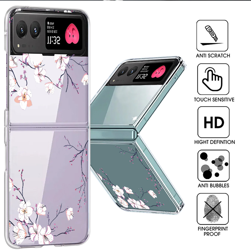 White Flowers Pattern Phone Ca - Phone Cases Transparent recension och pris