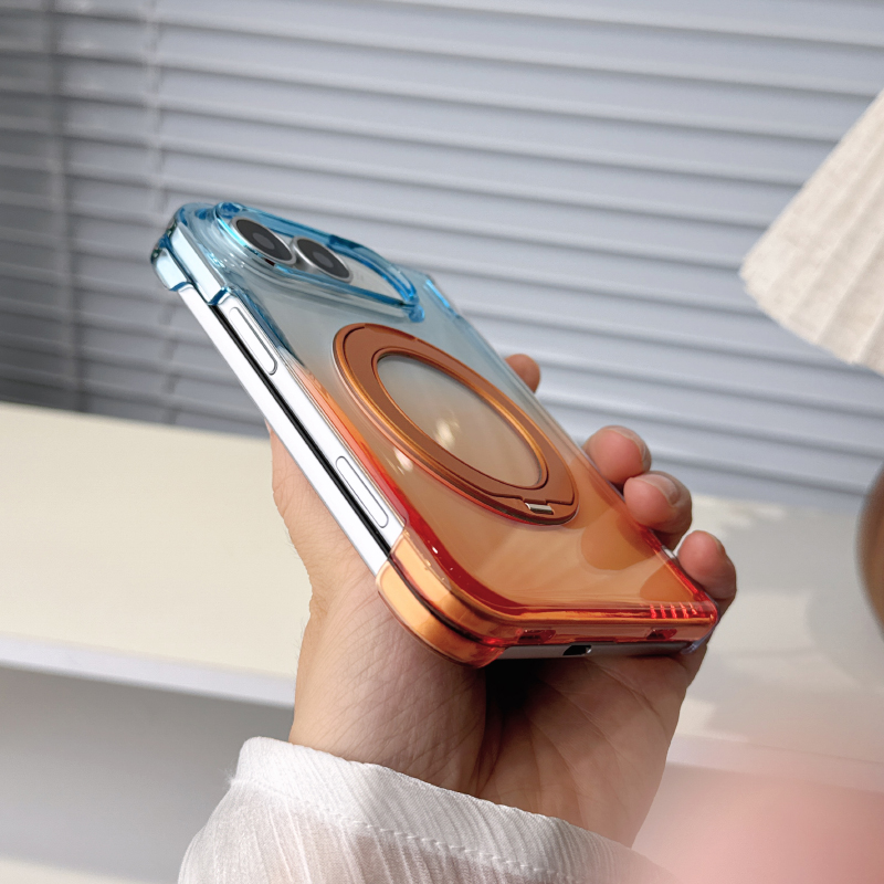 For Magsafe Magnetic 360°Rotat - Gradient Color Case recension och pris