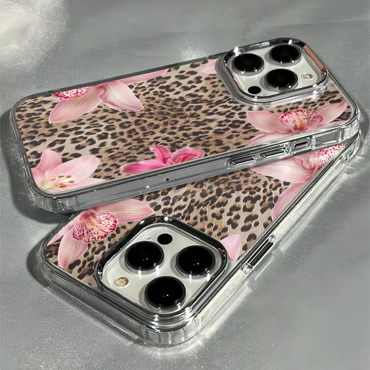 Leopard Print Lily Flower Tran - Phone Cases Transparent recension och pris