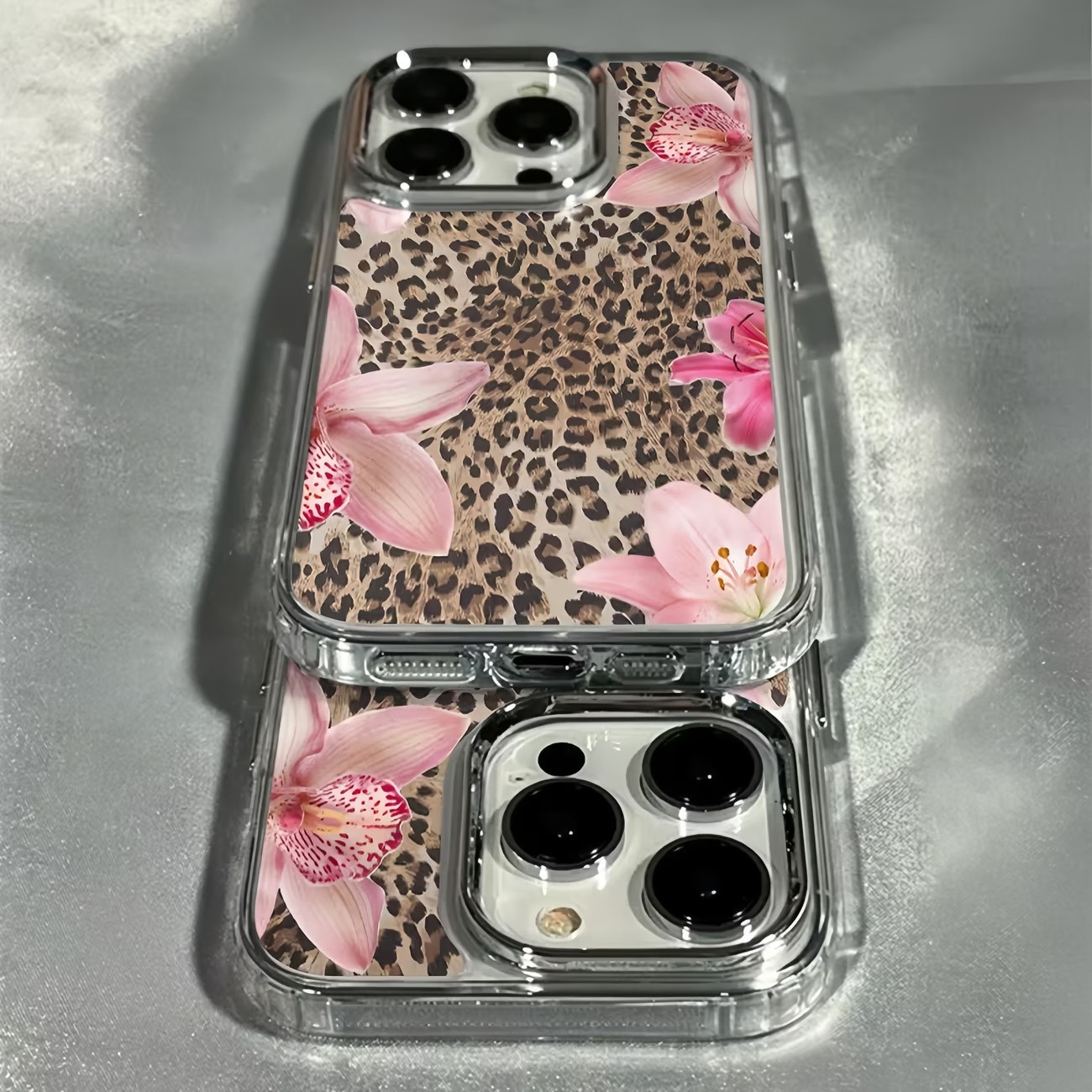 Leopard Print Lily Flower Tran - Phone Cases Transparent recension och pris