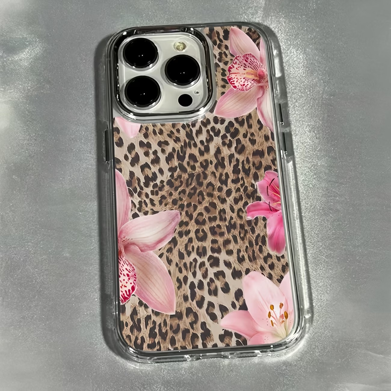 Leopard Print Lily Flower Tran - Phone Cases Transparent recension och pris