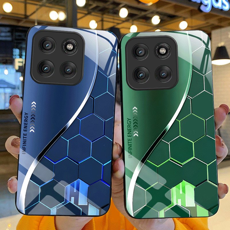 Hard Tempered Glass Case For M - Gradient Color Case recension och pris