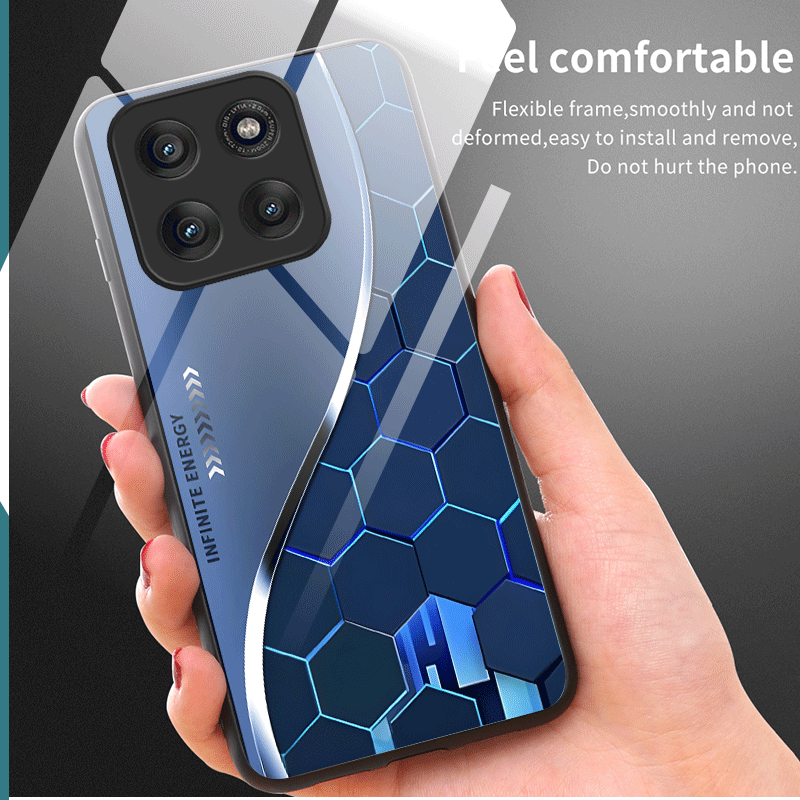 Hard Tempered Glass Case For M - Gradient Color Case recension och pris