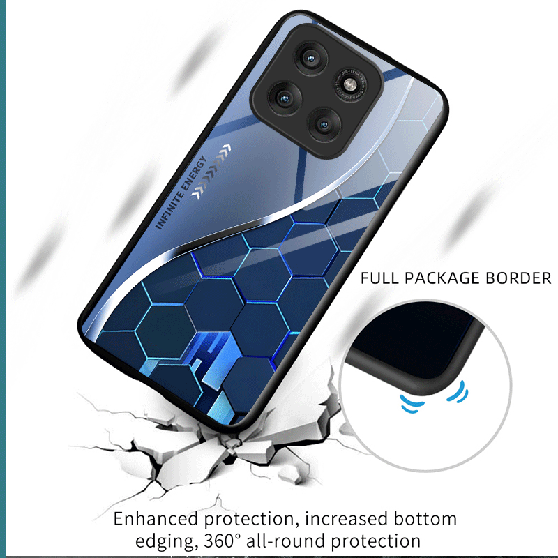 Hard Tempered Glass Case For M - Gradient Color Case recension och pris