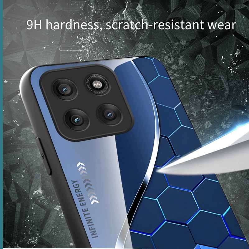 Hard Tempered Glass Case For M - Gradient Color Case recension och pris