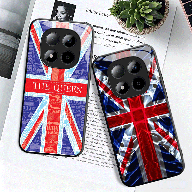 Union Jack England UK Flag Gla - Phone Cases Shein recension och pris