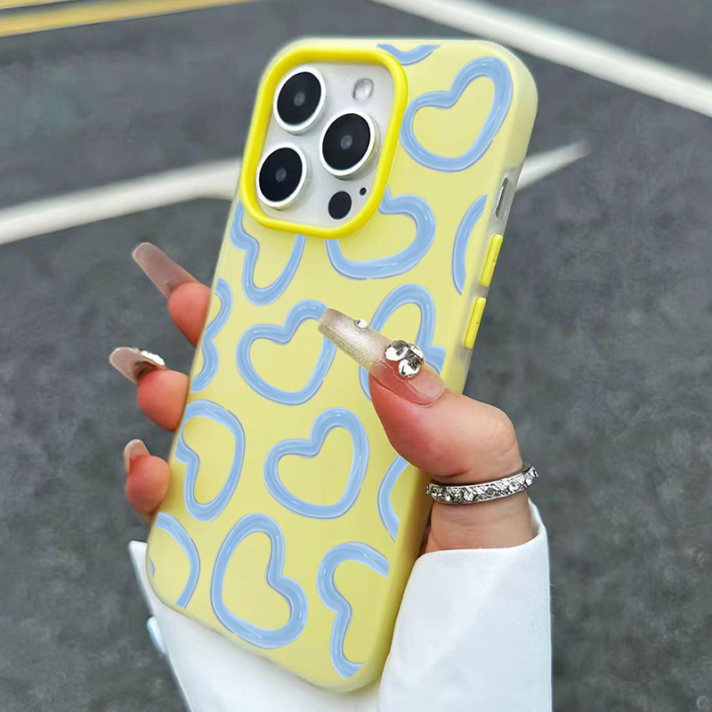 Cute Oil Painting Love Heart P - Phone Cases Art recension och pris
