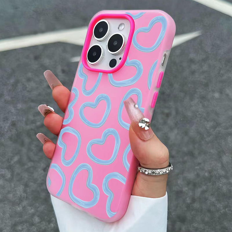 Cute Oil Painting Love Heart P - Phone Cases Art recension och pris