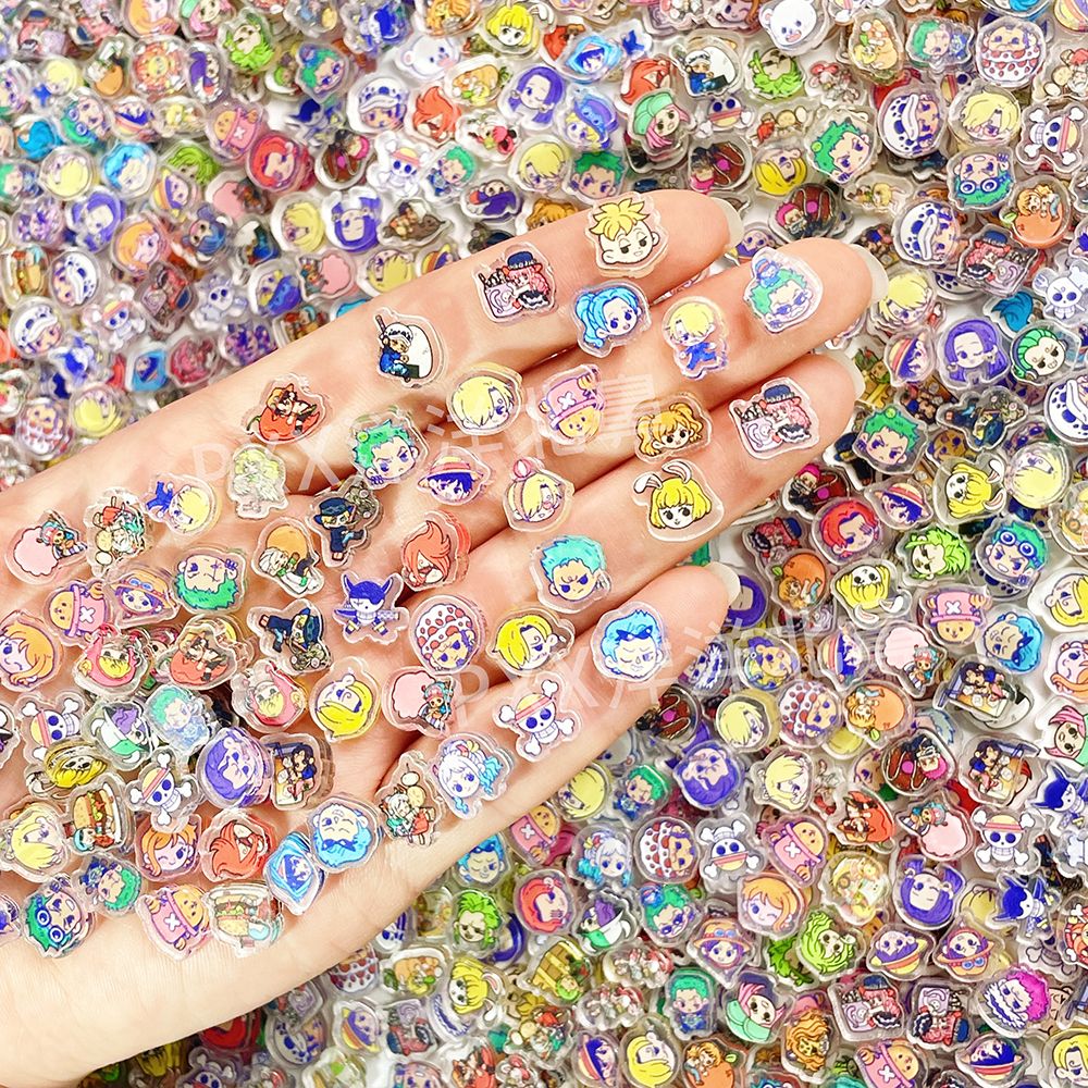 100 mini One Piece acrylic DIY - Phone Cases With Charms recension och pris
