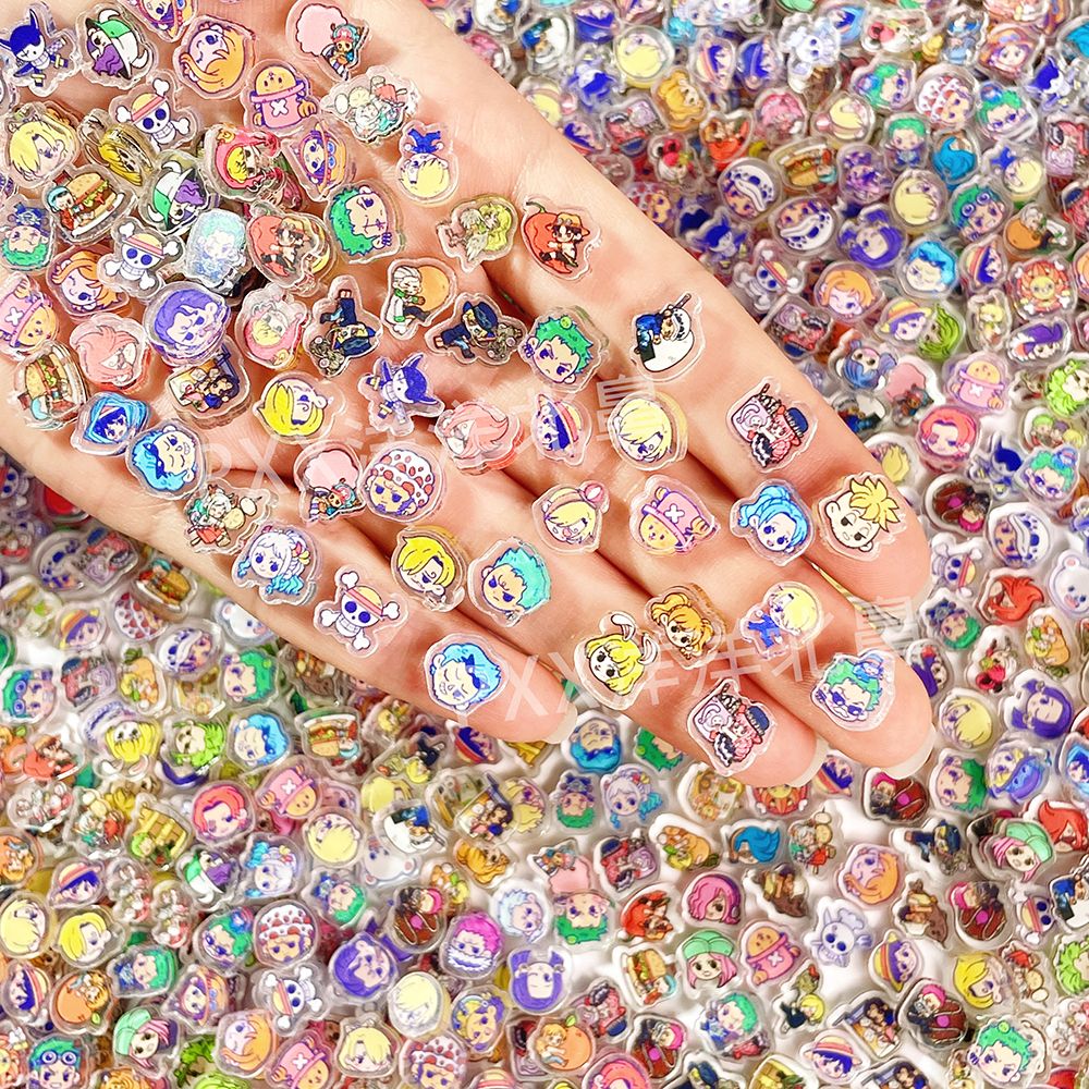 100 mini One Piece acrylic DIY - Phone Cases With Charms recension och pris