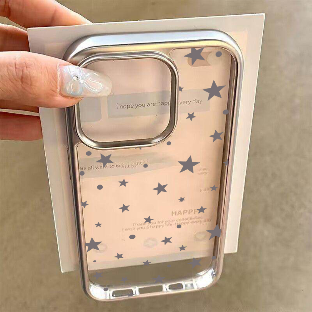 Y2K Stars Fashion Clear Cases  - Phone Cases Transparent recension och pris