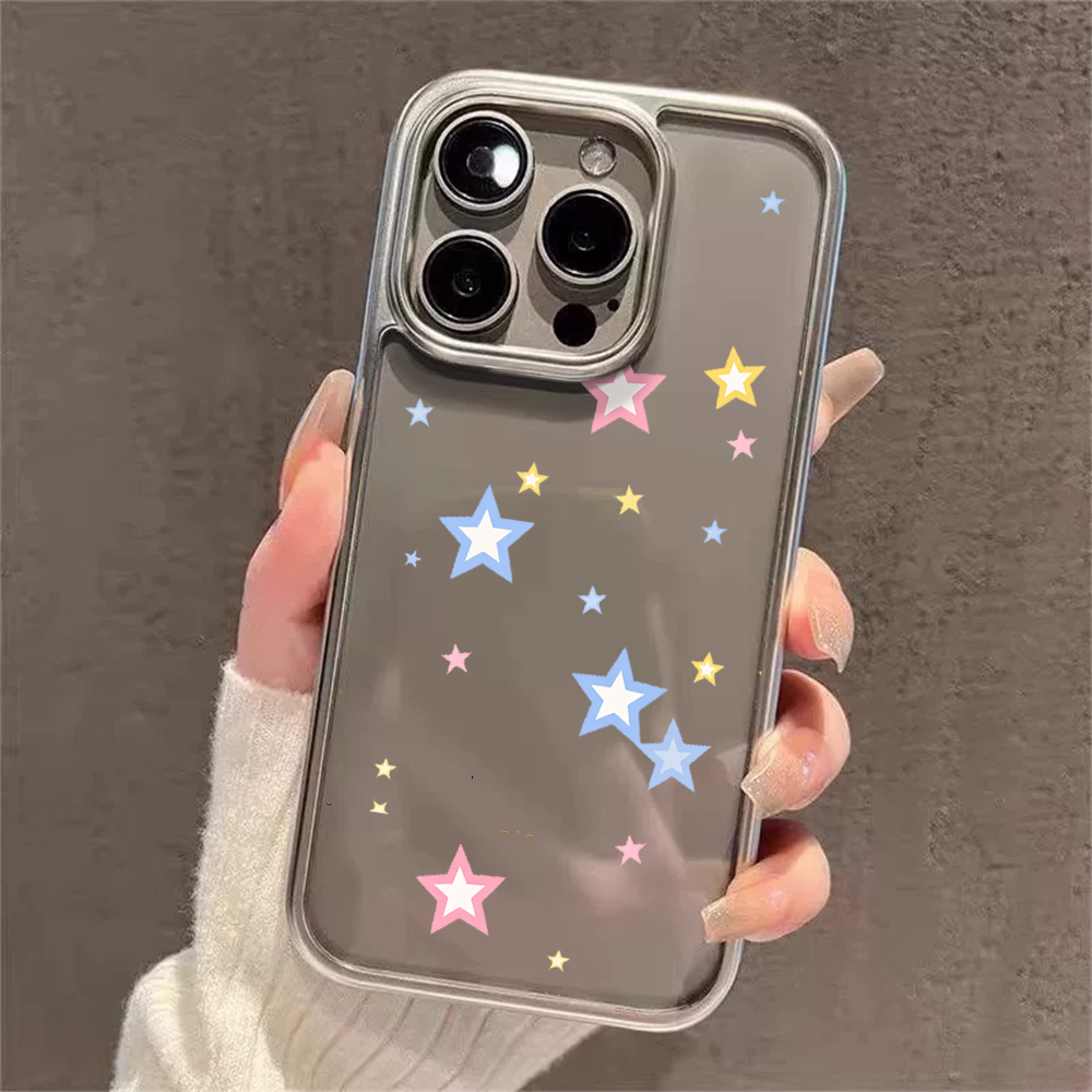 Y2K Stars Fashion Clear Cases  - Phone Cases Transparent recension och pris