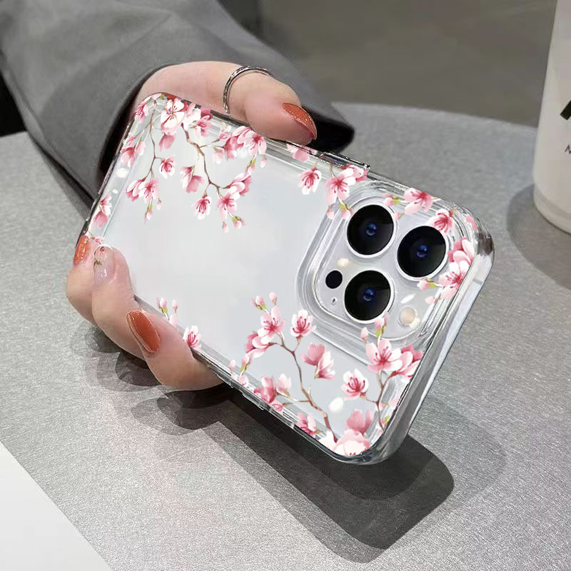 Pink Flower Design Transparent - Phone Cases Art recension och pris