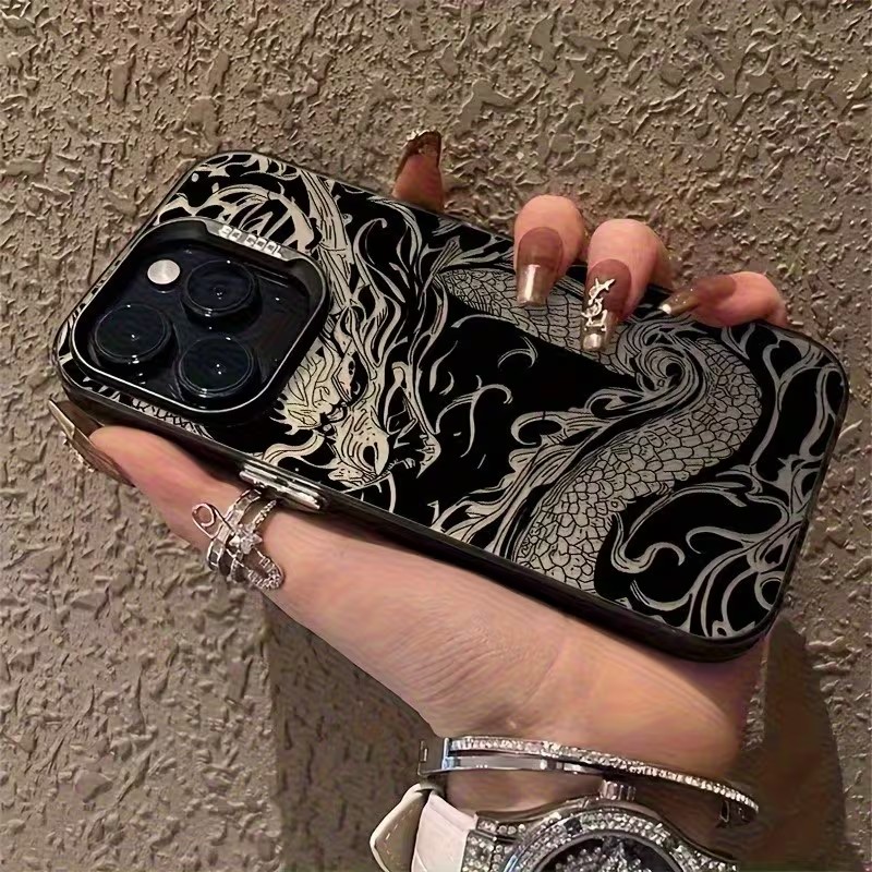Dragon Totem Pattern Phone Cas - Gradient Color Case recension och pris