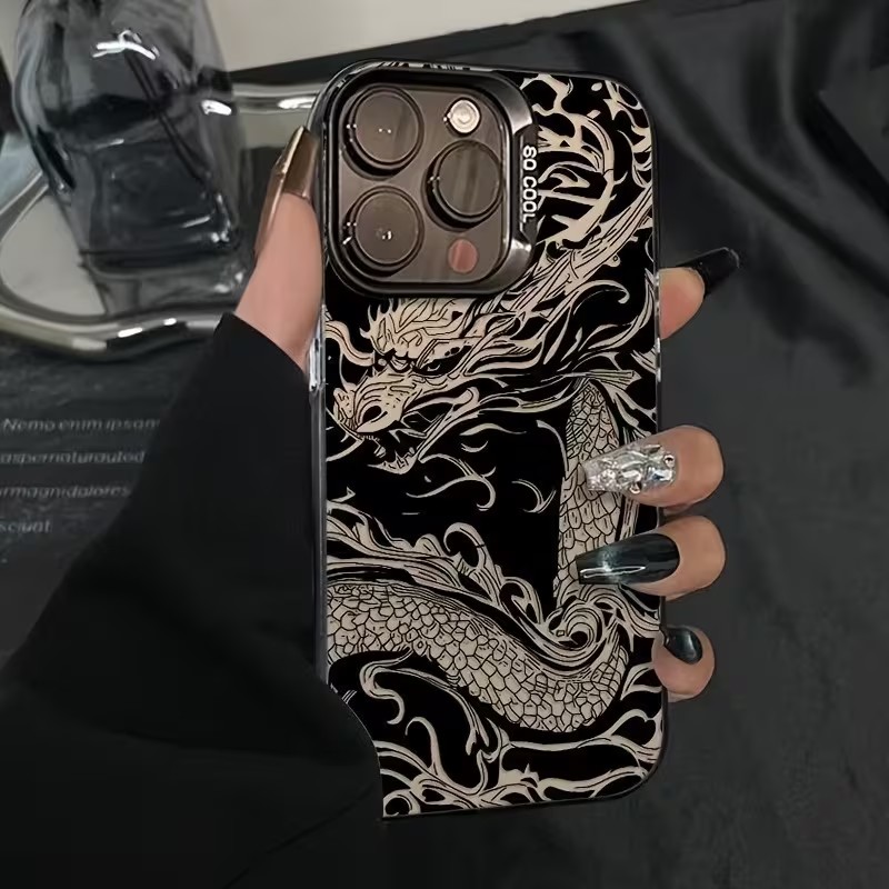 Dragon Totem Pattern Phone Cas - Gradient Color Case recension och pris