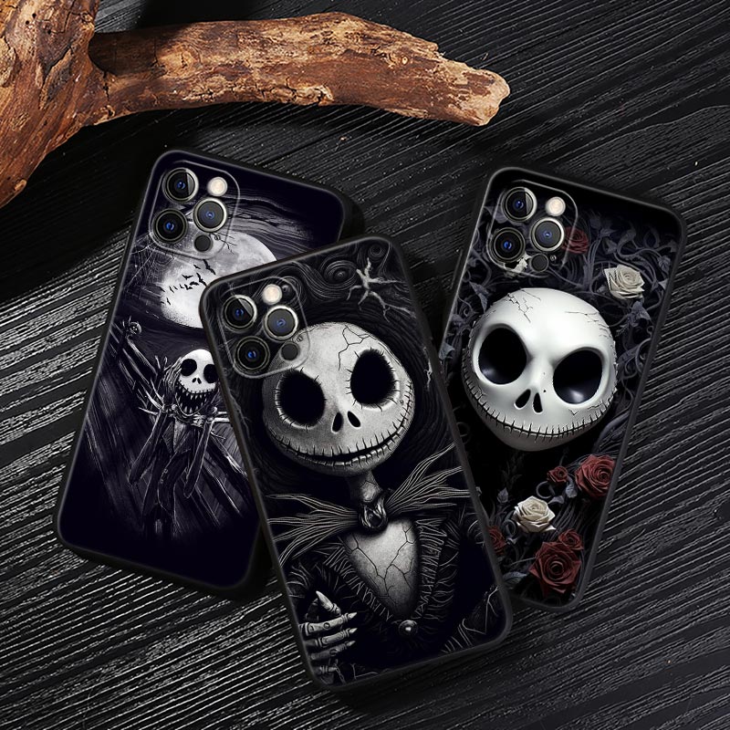 Jack Skellington Black Art Dis - Phone Cases Art recension och pris