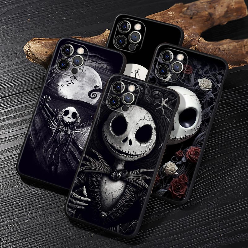 Jack Skellington Black Art Dis - Phone Cases Art recension och pris