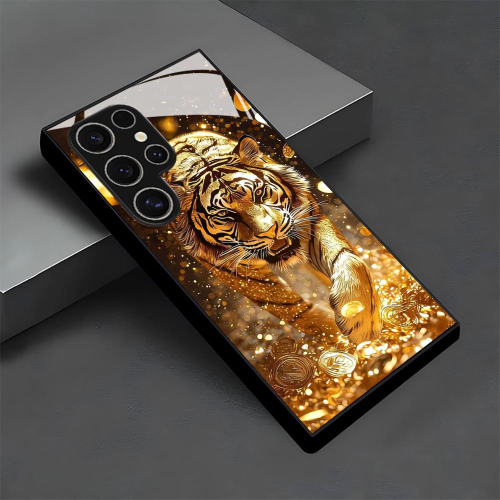 Tiger pattern glass Phone Case - Samsung Galaxy S24 recension och pris